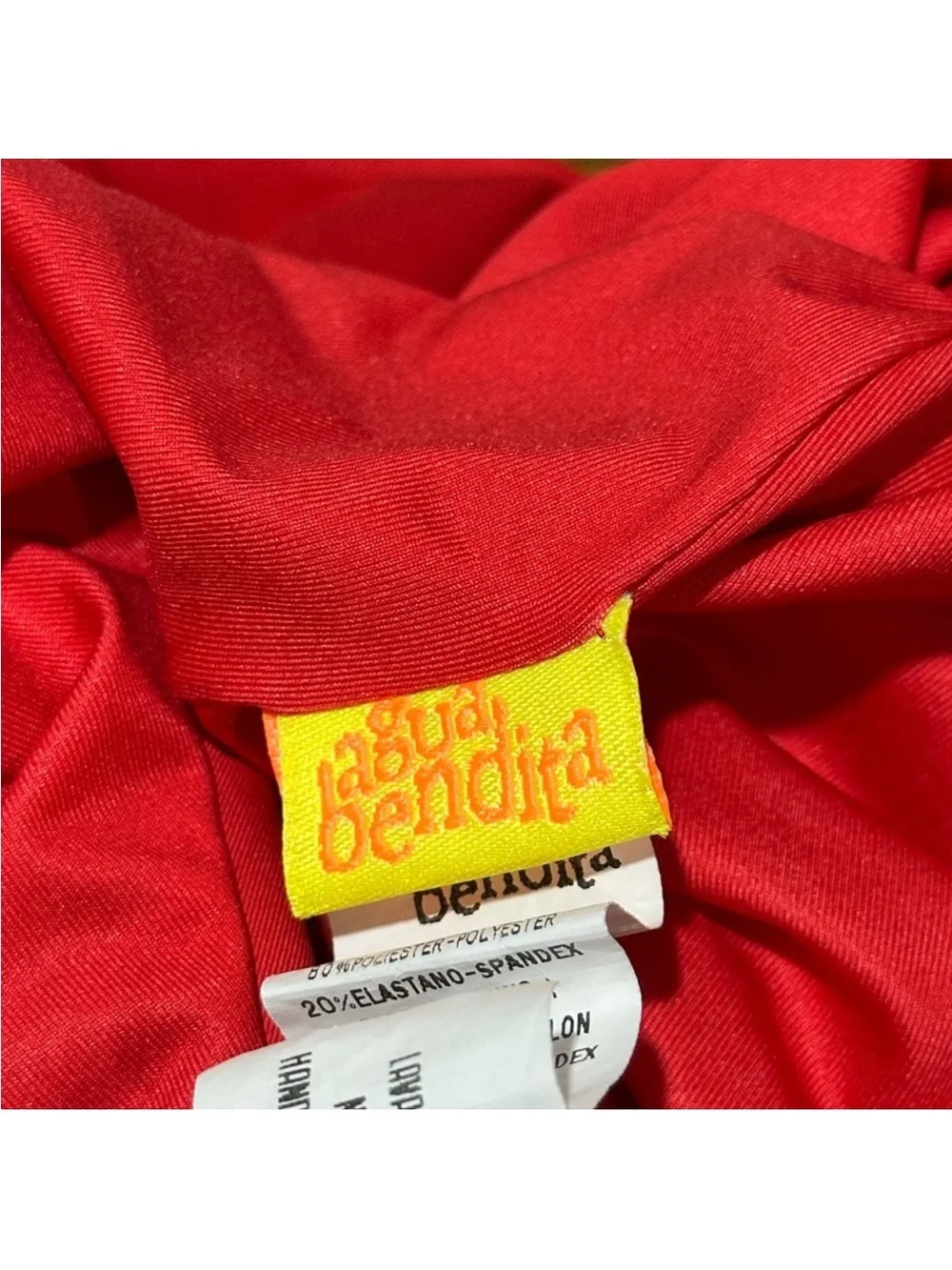 Agua Bendita Nicolette Voila Red Belt Swimsuit